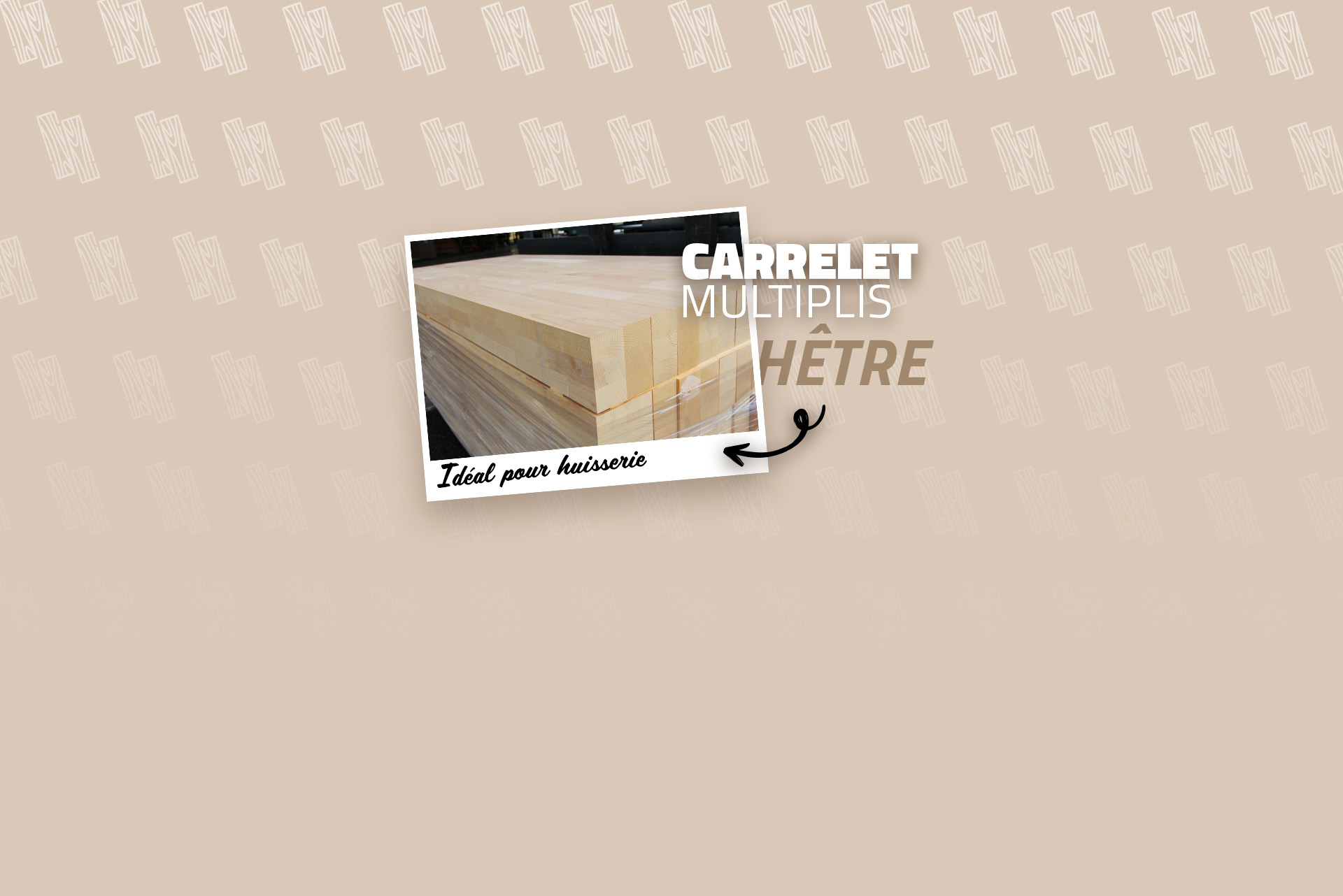 Carrelet 3 plis hêtre LALLIARD