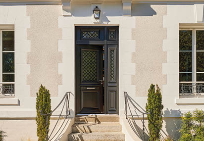 Porte Heliopolis, en aluminium, inspiration classique