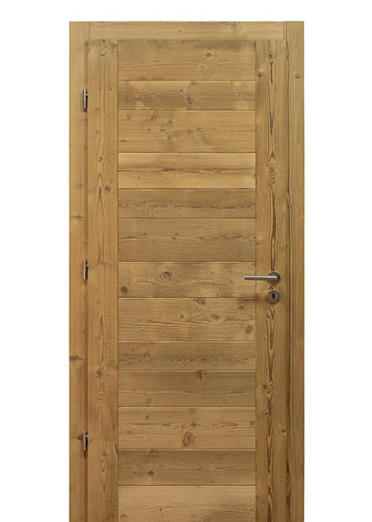 Porte S1 Alpage, rustique, sapin de pays, étuvé