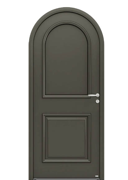 Porte iris, en bois et aluminium (mixte), inspiration contemporaine