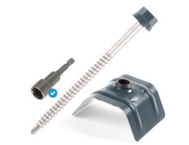 KASKINOX 6.5x100 RAL 7016 POUR BAC