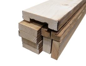 KIT DE FINITION VIEUX BOIS BRÛLÉ SOLEIL RECOUPABLE - AVEC COUVRE JOINT