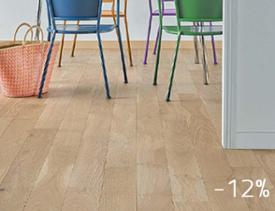 PARQUET CONTRECOLLÉ CHÊNE BOIS FLOTTÉ CHOIX ZENITUDE - VERNI MAT