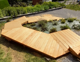 Terrasse Mélèze de "pays" - choix AB profil solaris