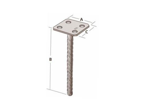 Pied poteau a sceller sales