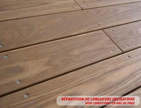 Terrasse frêne thermo-traité - profil solaris