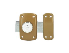 Verrou À Bouton Et Cylindre Kaki